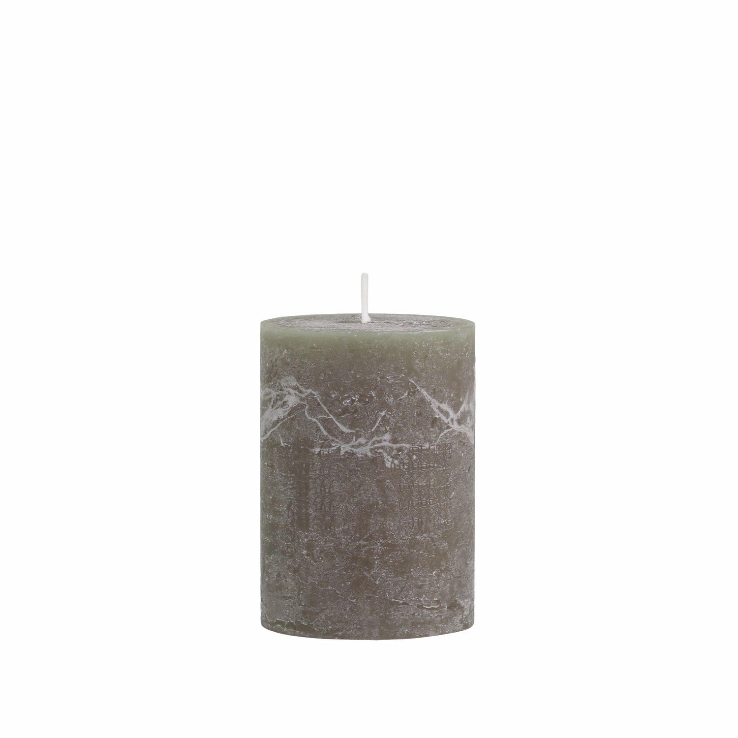 Olive Wax Pillar Candle - 10cm - Flo & Joe