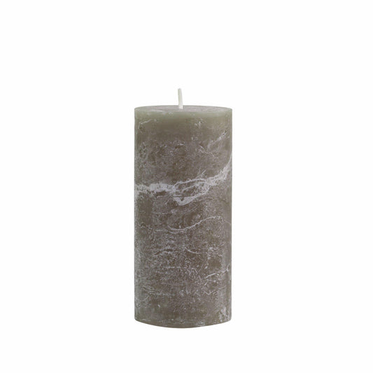 Olive Wax Pillar Candle - 15cm - Flo & Joe