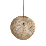 The rattan Sphere Pendant Light - Natural - Flo & Joe