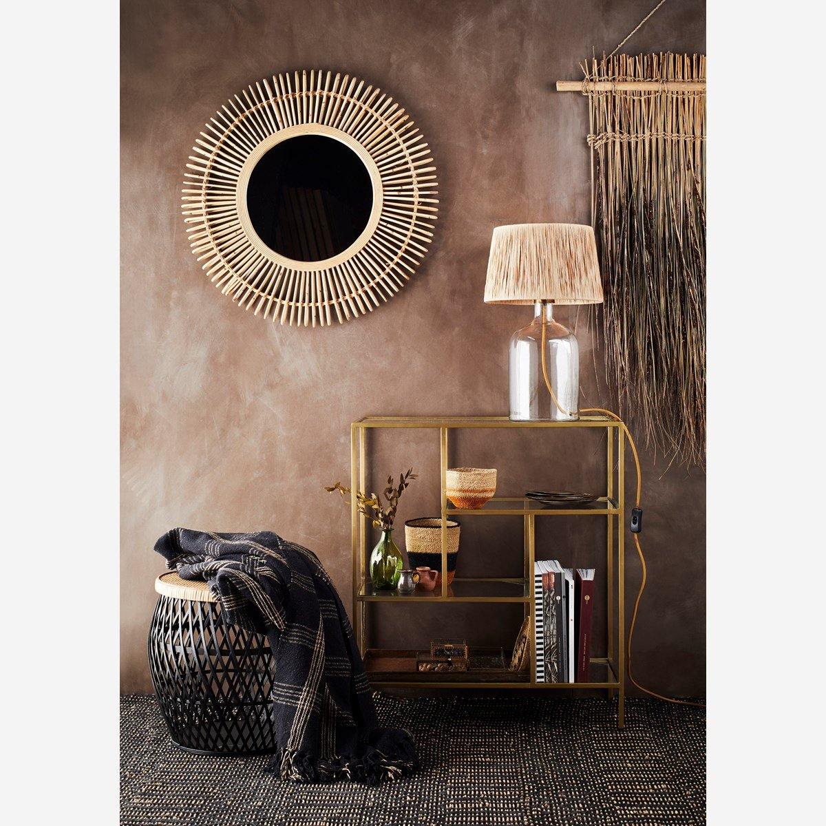 Recycled Cotton Blanket Throw - Black - Flo & Joe