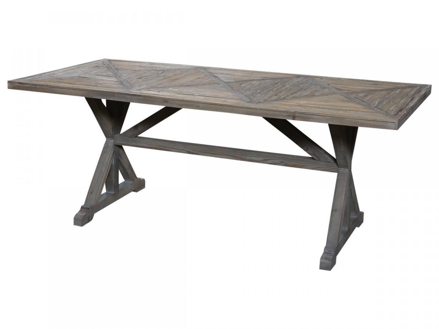 Recycled French Wood Dining Table - 200cm - Flo & Joe