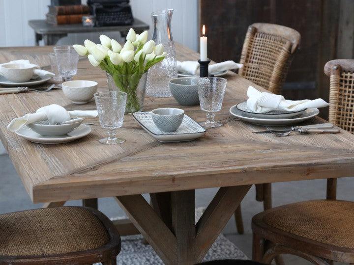 Recycled French Wood Dining Table - 200cm - Flo & Joe