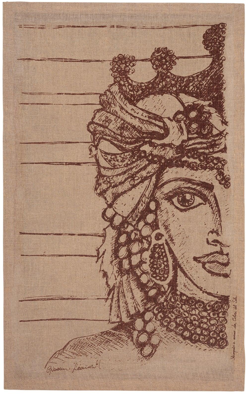 Sicilian dama head tapestry  small   flo & joe
