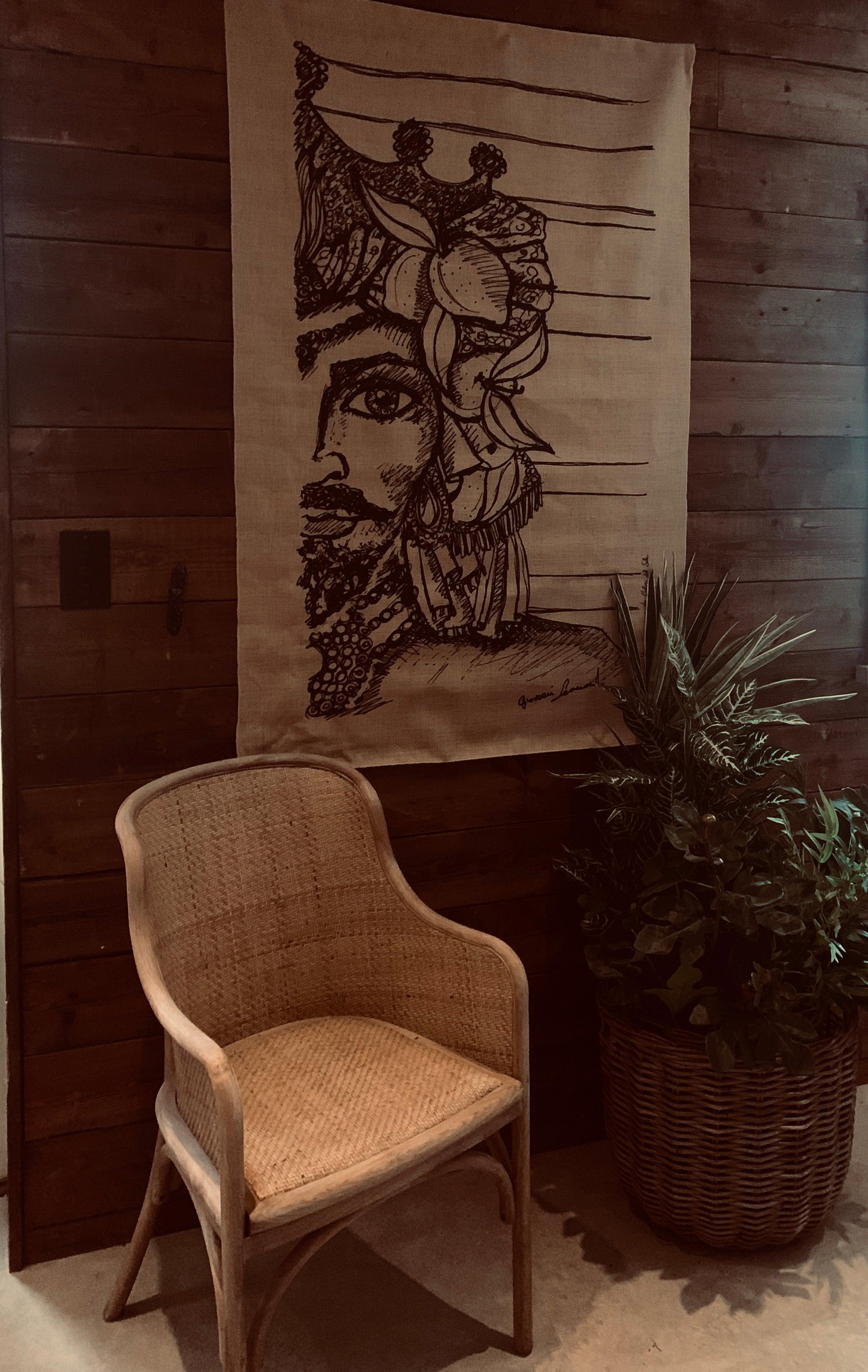 Sicilian Moor Head Tapestry - Large - Flo & Joe