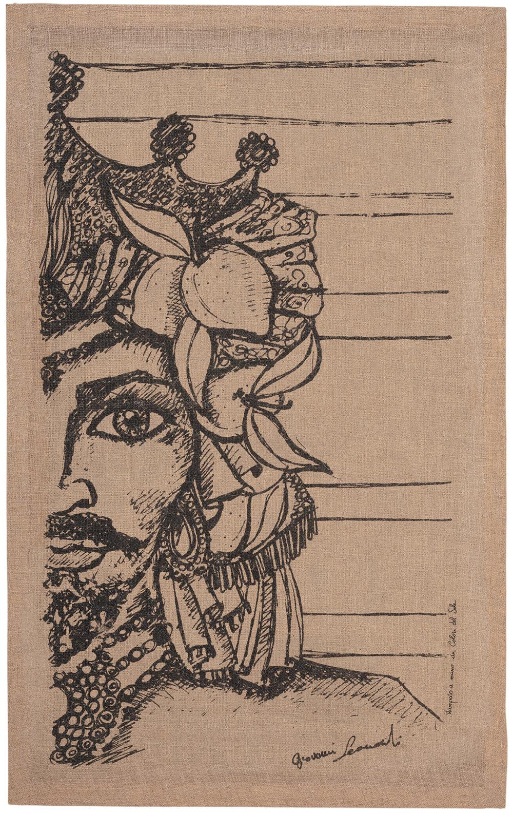 Sicilian moor head tapestry   large   flo & joe