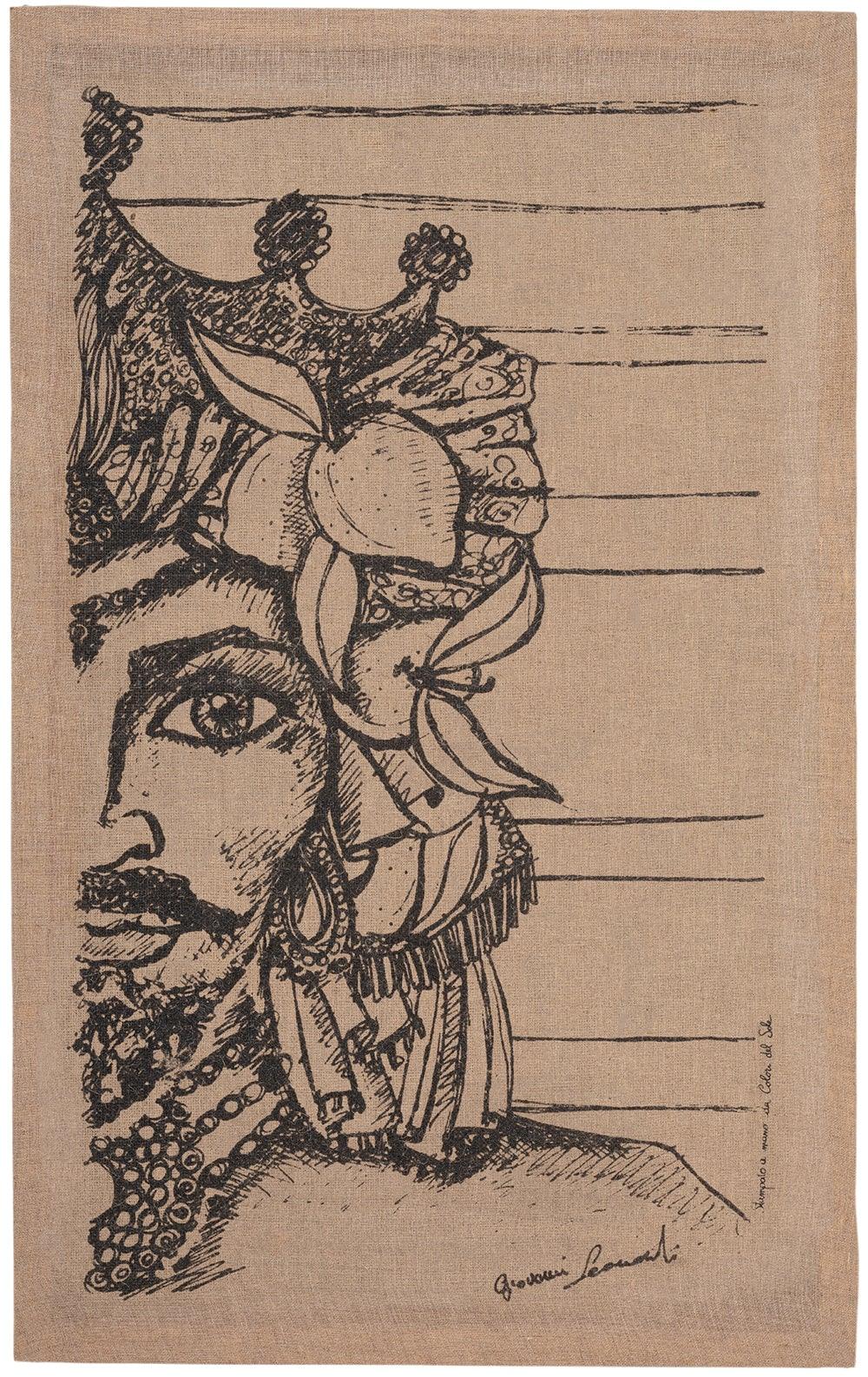 Sicilian moor head tapestry   small   flo & joe