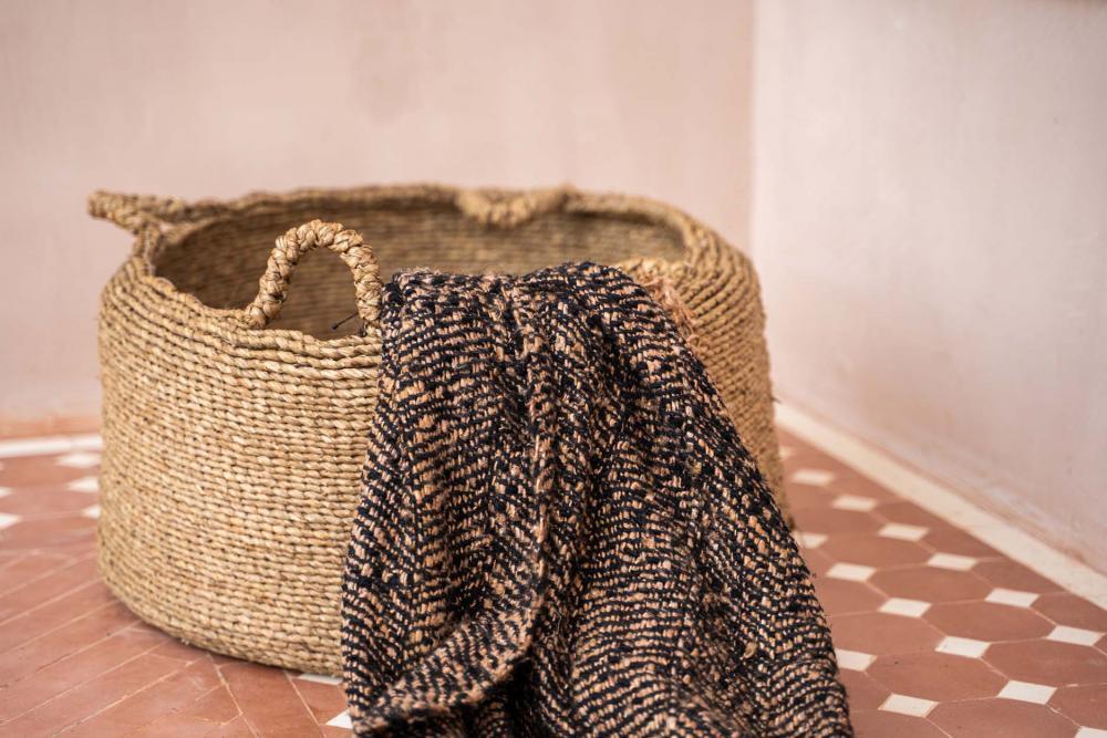 The s'il vous Plaid - Black Copper Throw - Flo & Joe