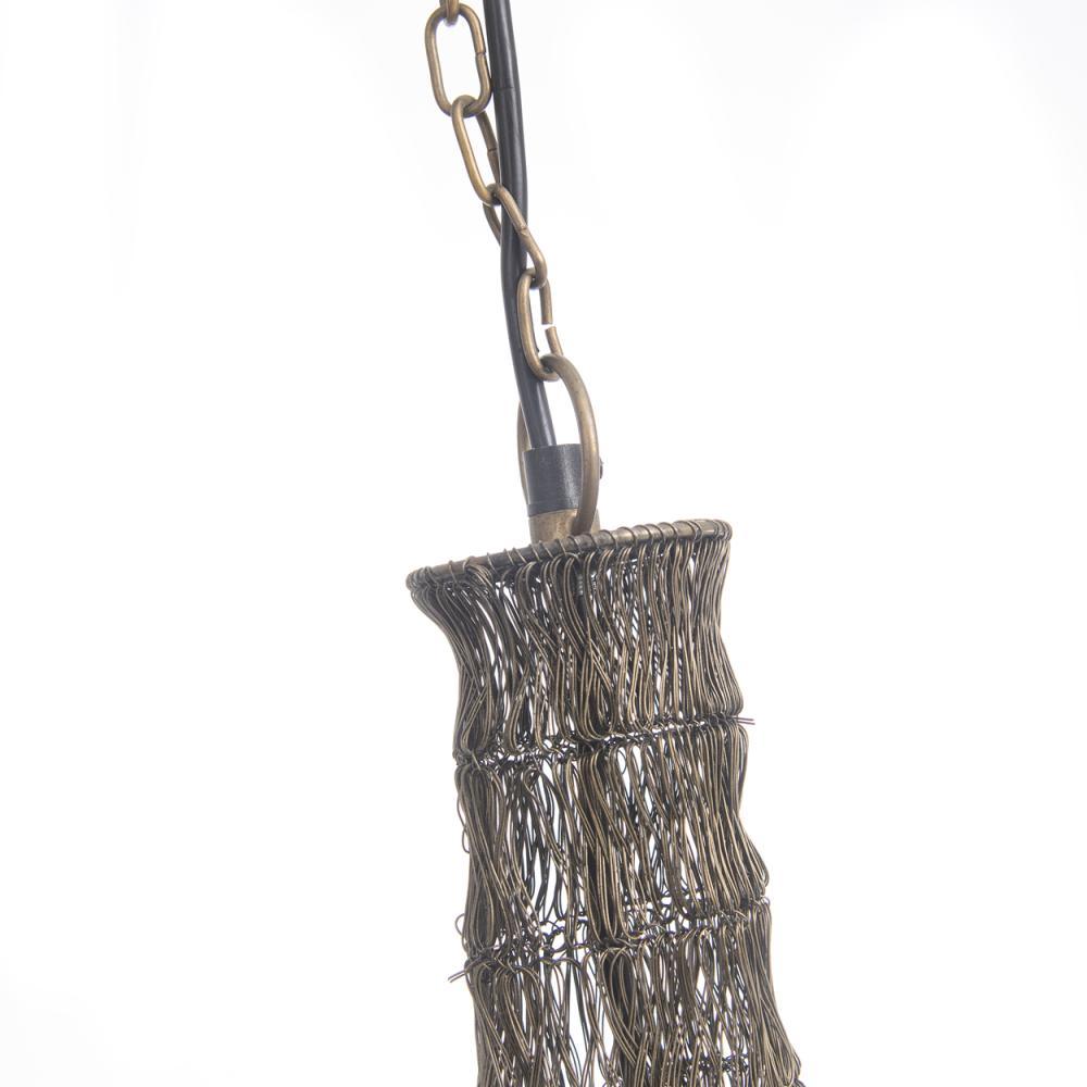 The Swirl Brass Pendant - XL - Flo & Joe
