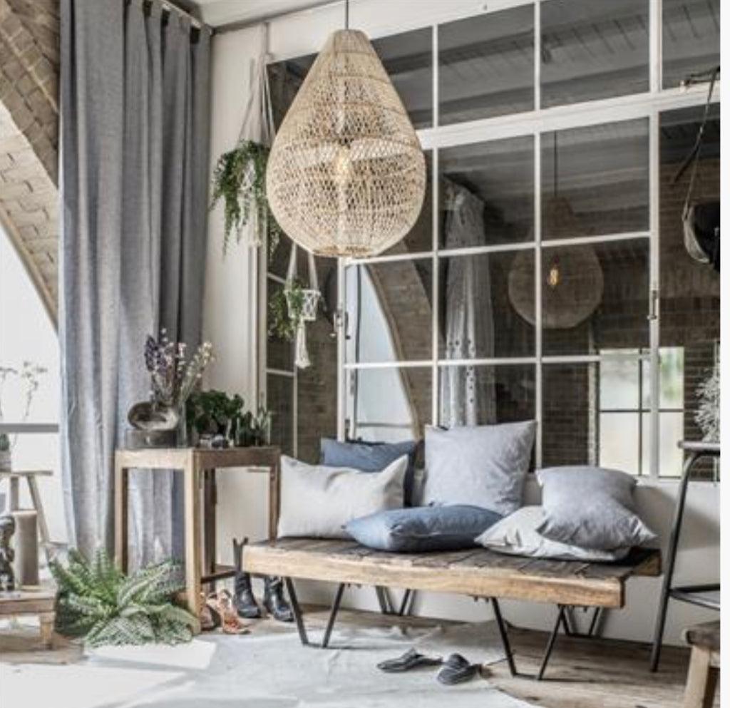 The Teardrop Natural Pendant Light - L - Flo & Joe