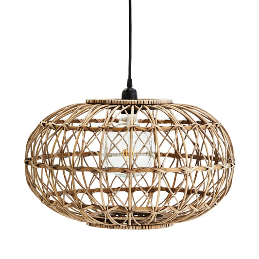 Woven Rattan Pendant Light - L - Flo & Joe