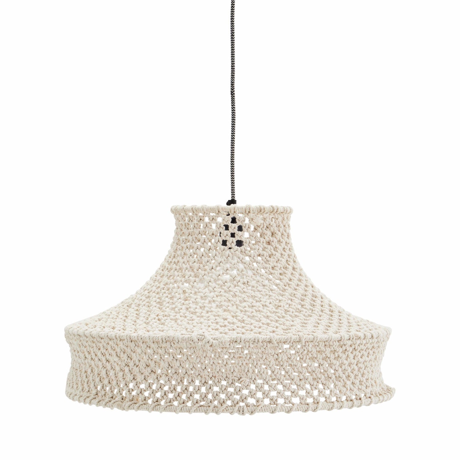 Woven White Rope Pendant Shade - Flo & Joe